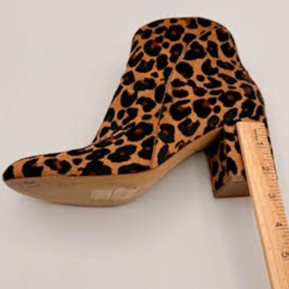 INC International Concepts Leopard Print Block Heel Ankle Boots – Size 10M - Picture 13 of 13